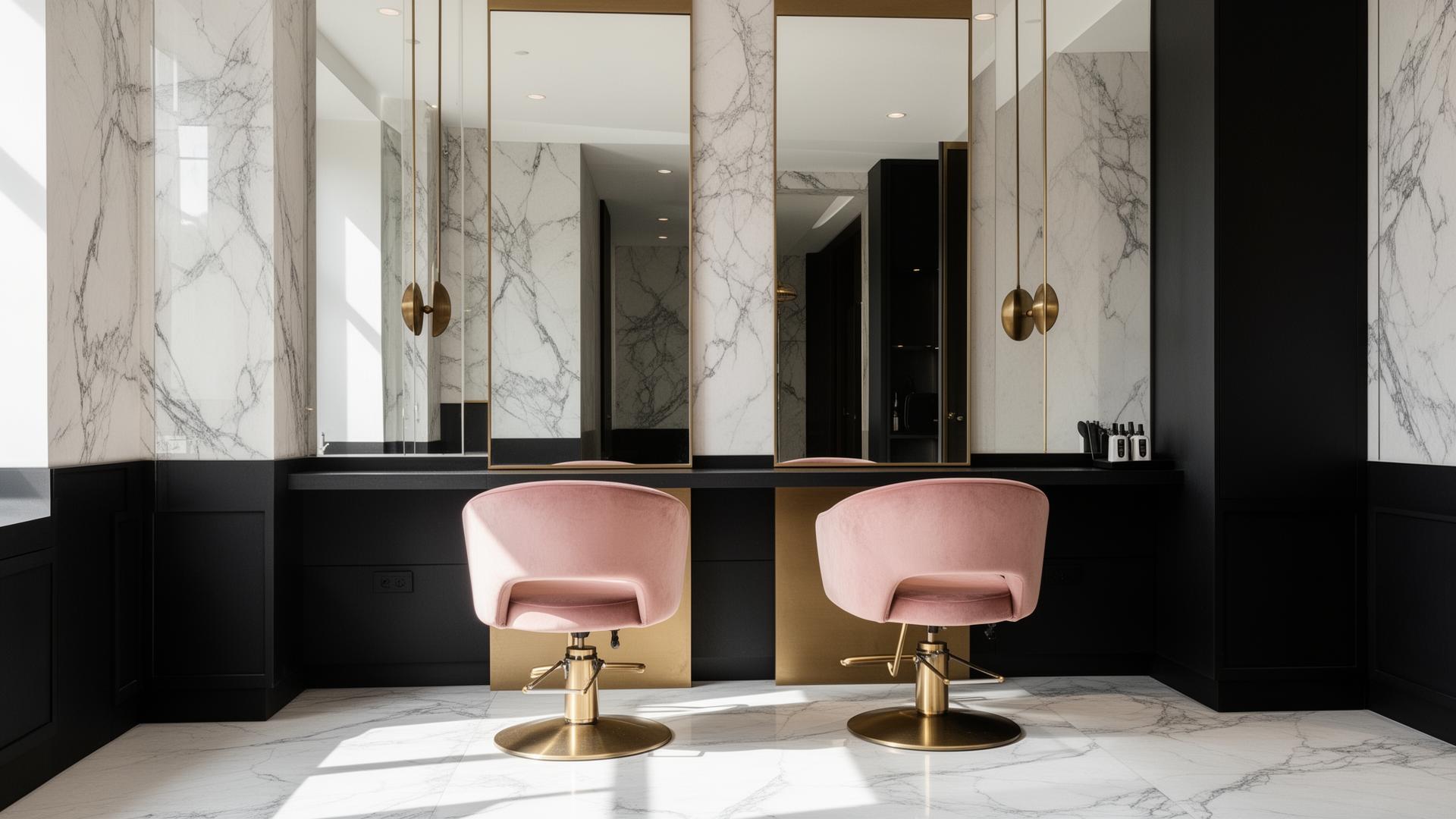 Pink Sugar Hair luxury salon interior